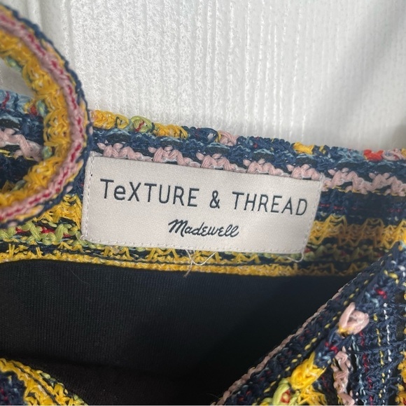 Madewell Texture & Thread Tie-Shoulder Tank Top in Rainbow Crochet Stripes 90s M - Picture 9 of 12